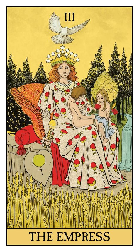 Llewellyn Tarot, Empress Tarot Card, Empress Tarot, Angel Tarot Cards, 78 Tarot Cards, Tarot Magic, Angel Tarot, Tarot Meanings, Online Tarot