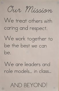 Madame Belle Feuille: Classroom Mission Statements Leader In Me Class Mission Statement, Classroom Mission Statement, Class Mission Statement, Mission Statements, Leader In Me, Classroom Rules, Mission Statement, Education Poster, A Classroom