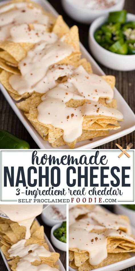 Easy Nacho Cheese, Homemade Nacho Cheese, Cheese Logo, Homemade Nacho Cheese Sauce, Nachos Cheese Recipe, Nacho Sauce, Easy Nachos, Homemade Nachos, Homemade Cheese Sauce