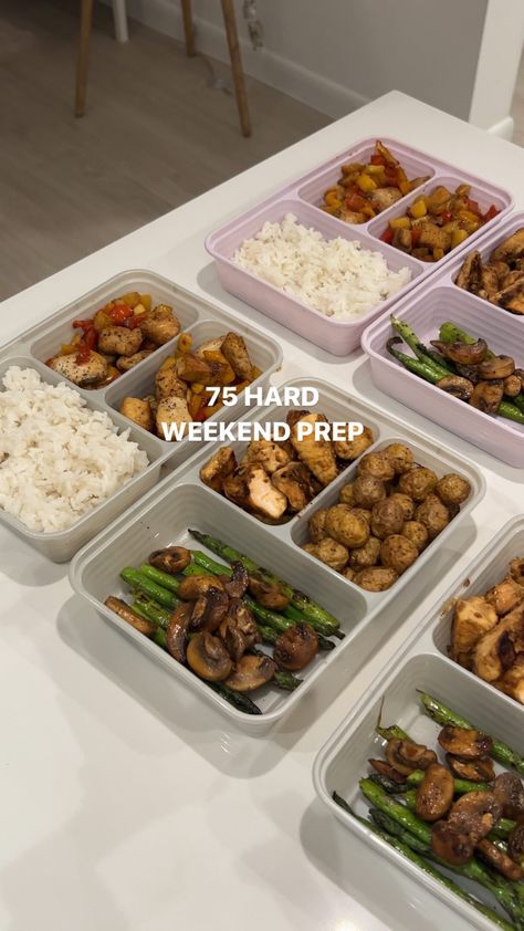 75 Medium Diet, Meal Prep For 75 Hard, 75 Day Hard Challenge Diets, 75 Hard Grocery List, 75 Hard Challenge Inspiration, 75 Day Hard Aesthetic, 50 Hard Challenge, 75 Hard Recipe Ideas, 75 Hard Snacks