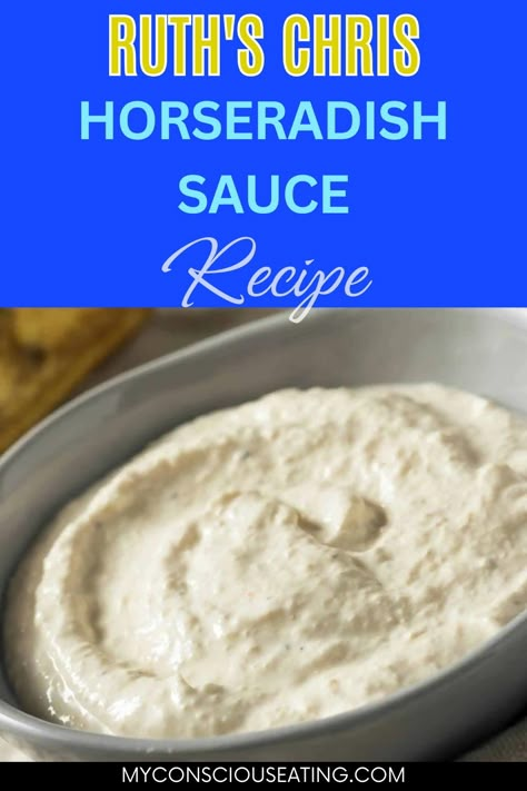 Horseradish sauce in a dish Roast Beef With Horseradish Sauce, Prime Rib Creamy Horseradish Sauce, Recipe For Horseradish Sauce, Blue Cheese Horseradish Sauce, Horse Radish Cream Sauce, Spicy Horseradish Sauce, Sour Cream Horseradish Sauce, Horseradish Mayo Recipe, Recipes Using Horseradish