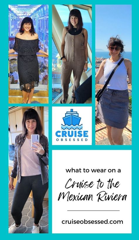 What to Wear on a Cruise to the Mexican Riviera from cruiseobsessed.com. Mexico Cruise Outfits, Mexican Cruise, Cruise To Mexico, Mexican Riviera Cruise, Mexican Riviera, Mexico Cruise, Cruise Essentials, Best Cruise, Cruise Outfits