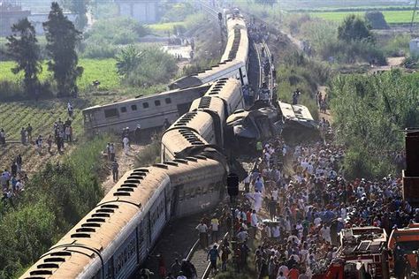 Image: Alexandria fatal train crash, Aug. 2017 Natural Disasters Art, Night At Museum, Train Accident, Egypt Today, Train Crash, Train Ticket, Punjab Pakistan, Train Truck, Train Wreck