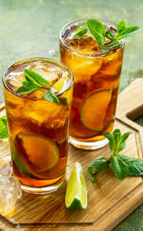 Ice Herbal Tea, Iced Fruit Tea, Ice Tea Astetic, Thai Iced Tea Aesthetic, Ice Tea Recipe, Fuze Tea, Summer Elements, Unsweetened Iced Tea, Iced Tea Recipes