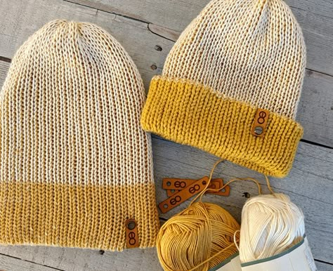 Knitting Machine Beanie Pattern – The Double Stranded Beanie – Savlabot Knitting Machine Beanie Pattern, Knitting Machine Beanie, Addi Machine, Beanie Ideas, Knitting Machine Ideas, Knitting Machine Tutorial, Addi Express, Addi Knitting Machine, Knit Beanie Pattern