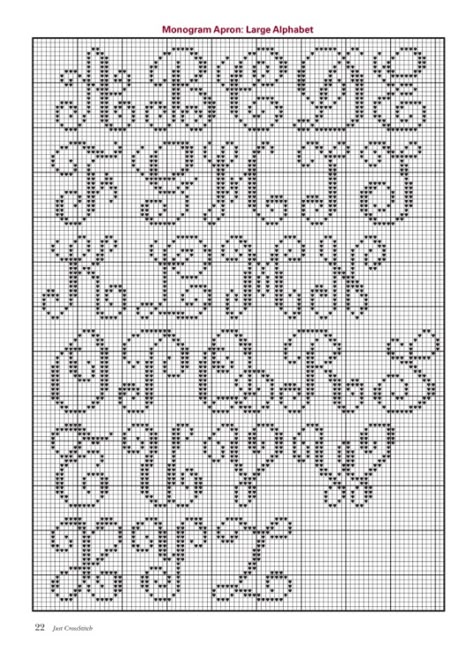 Gallery.ru / Photo # 17 - Just Cross Stitch 2008 gennaio-febbraio - tymannost Cross Stitch Monogram Patterns, Monogram Apron, Needlepoint Monogram, Cross Stitch Letter Patterns, Cross Stitch Necklace, Celtic Cross Stitch, Cross Stitch Numbers, Alphabet Patterns, Monogram Cross Stitch