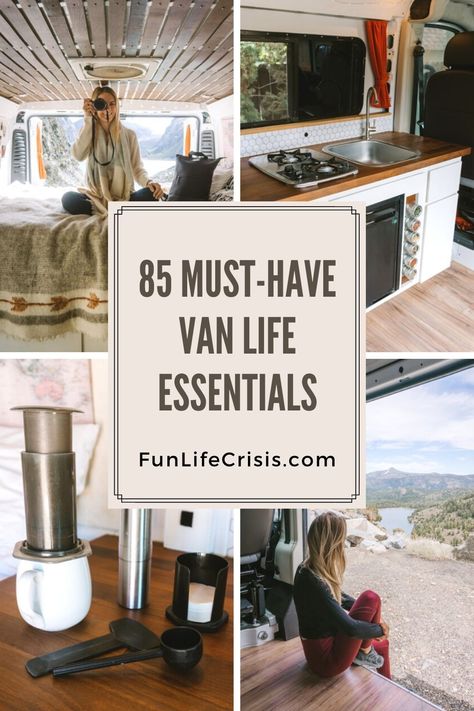 Van Life Essentials, Living In A Van, Must Have Products, Life Essentials, Camper Van Life, Campervan Life, Build A Camper Van, Build A Camper, Van Life Diy