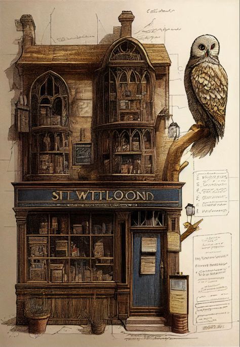 Steampunk Library Concept Art, Hogwarts Concept Art, Steampunk Architecture Concept Art, Harry Potter Buildings, Harry Potter Architecture, Steampunk Library, Steampunk Character, Steampunk City, Architecture Blueprints