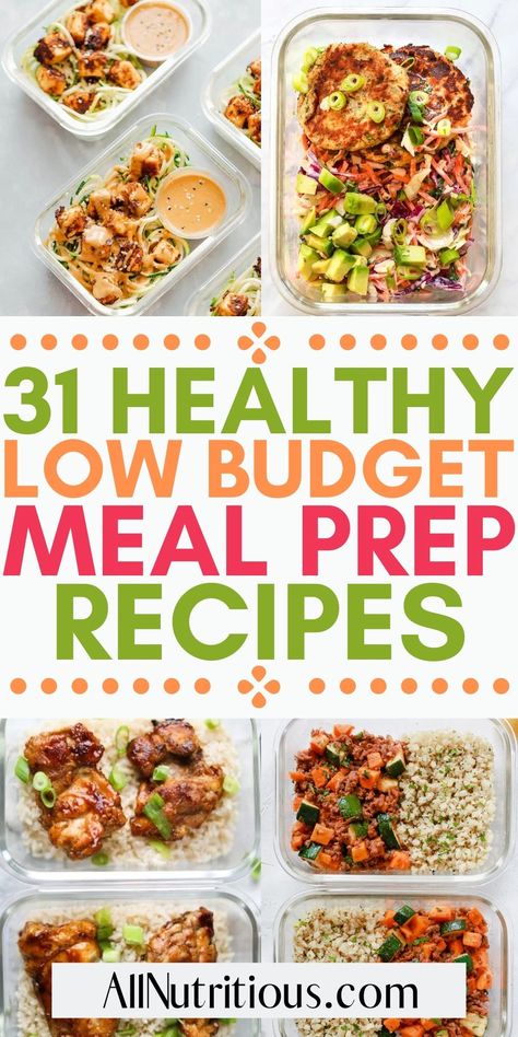 Budget Meal Prep, Cheap Meal Prep, Low Budget Meals, Cheap Meal, Healthy Lunch Meal Prep, Food Eating, Meal Prep Recipes, Cheap Healthy Meals, Easy Healthy Meal Prep