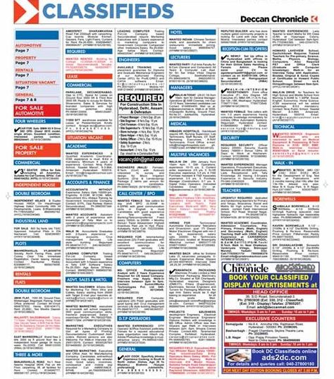 Now book Deccan Chronicle Newspaper Classified advertisement online with online ad booking portal of releaseMyAd without extra cost. Newspaper Advertising, Newspaper Advertisement, Research Board, Mass Communication, Daily Newspaper, Display Ads, Online Ads, Classified Ads, Simple Way