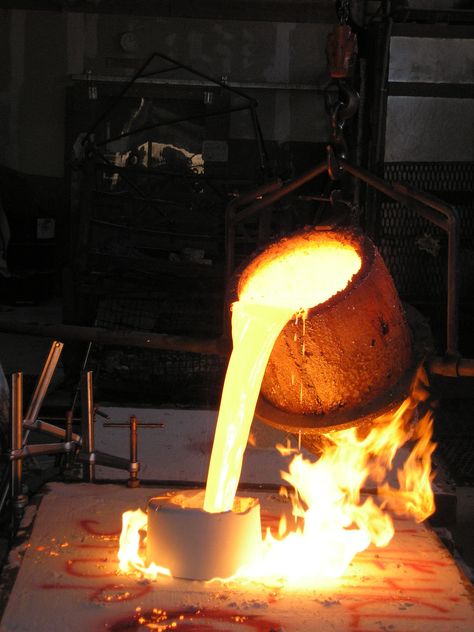 Iron And Steel Industry, Melting Metal, Sand Casting, Forged Iron, Metal Fabrication, Original Wallpaper, Metal Casting, Edison Light Bulbs, On Fire