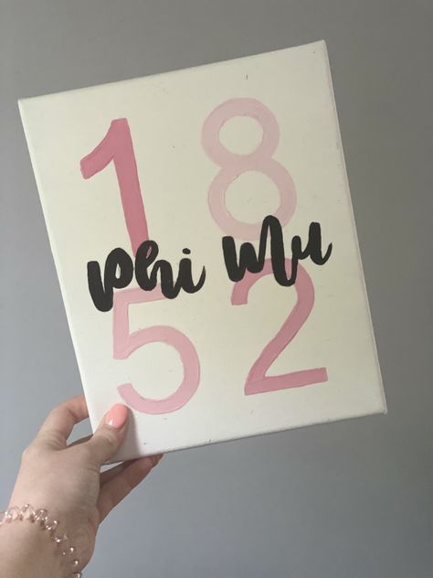 Trendy Sorority Canvas, Theta Painting Canvases, Aphi Canvas Painting, Gbig Sorority Crafts, Simple Big Little Reveal, Big And Little Sorority Gifts, Tiffany And Co Big Little Reveal, Cute Canvas Paintings Aesthetic Easy, Sorority Big Little Crafts