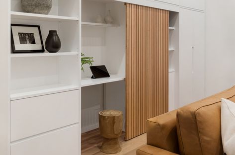 Custom_made_joinery_study_nook-main Study Nook In Dining Room, Hidden Desk In Closet, Study Sliding Door, Hidden Study Nook, Desk In Cupboard Study Nook, Desk Within Wardrobe, Desk Inbetween Wardrobe, Hidden Desk In Living Room, Small Lounge Room Ideas