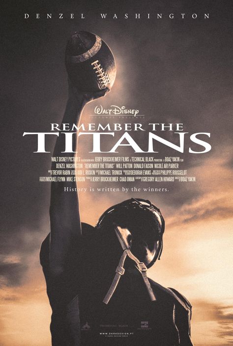 Remember The Titans Poster, Remember The Titans Wallpaper, Remember The Titans Movie Poster, Sports Movie Poster, Wholesome Family Movies, October Movie List, Remember The Titans Movie, Titans Poster, October Movie