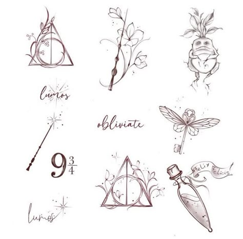 Hardy Potter Tattoo, Hogwarts Legacy Tattoo Ideas, Friendship Tattoos Harry Potter, Wingardium Leviosa Tattoo, Hufflepuff Tattoo Minimalist, Harry Potter Tattoo Drawings, Small Tattoo Ideas Harry Potter, Harry Potter Lumos Tattoo, Sister Harry Potter Tattoos