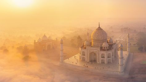 The Taj Mahal for India's Republic Day #photography #india #architecture #building #history #monuments #landmark Pakse, Taj Mahal India, Mughal Architecture, The Taj Mahal, Indian Patterns, Aerial Drone, Indian Aesthetic, Republic Day, Islamic Architecture