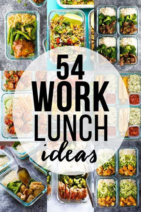 54 healthy lunch ideas for work- save yourself money and eat healthier by making your own lunch. Get a ton of lunch ideas including cold salads, hot lunches, granola bars, snacks and soups! Simple, delicious and healthy lunch recipes. Hot Lunches, Work Lunch Ideas, Lunches For Work, Healthy Lunches For Work, Cold Salads, Lunch Ideas For Work, Lunch Prep, Resep Diet, Work Lunches