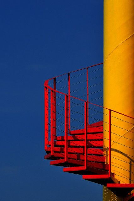 Eric Forey Contrast Of Hue, Primary Colours, Affinity Photo, Minimalist Photography, Color Harmony, Stairway To Heaven, Foto Art, To Heaven, Staircases