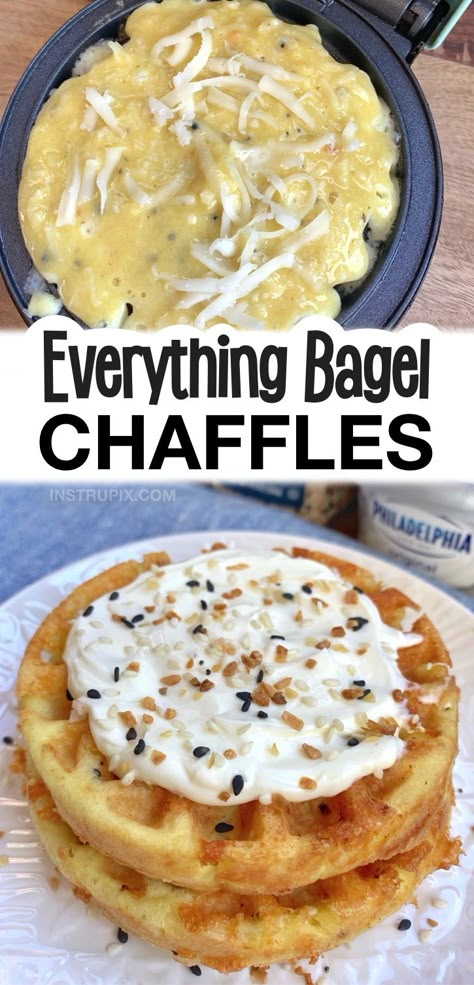 The 10 BEST Easy Keto Chaffle Recipes (That Don't Taste Low Carb!) Keto Everything Bagel, Keto Chaffle Recipes, Keto Everything, Keto Waffles, Low Carb Waffles, Chaffle Recipes, Keto Chaffles, Keto Chaffle, Mini Waffle Maker