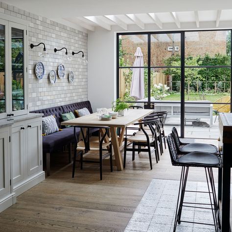 Conservatory Kitchen, Kitchen Diner Extension, Open Plan Kitchen Dining Living, Kitchen Sofa, Open Plan Kitchen Diner, Open Plan Kitchen Dining, Open Plan Kitchen Living Room, Kitchen Seating, New House - Kitchen