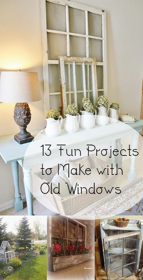 Frame Projects, Old Window Projects, Old Window Frames, Repurposed Windows, Old Window Frame, Window Crafts, Window Projects, Casa Country, Dekor Diy