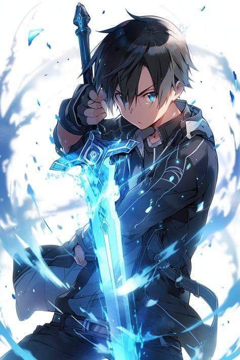 Sao Kirito And Asuna, Kirito Sao, Kirito And Asuna, Sao Anime, Accel World, Kirito Asuna, Cool Anime Backgrounds, Cool Swords, Cool Anime Guys