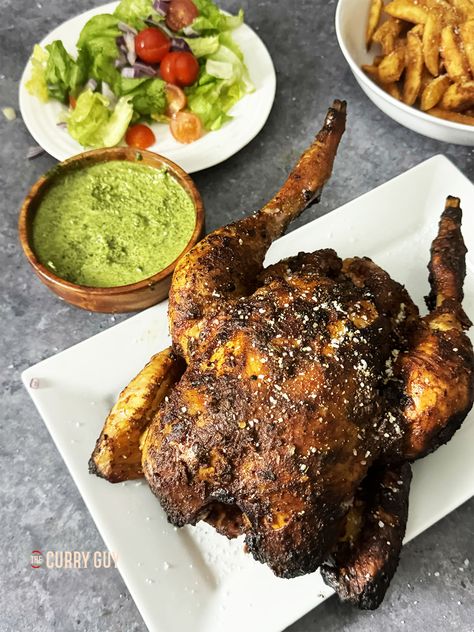 Argentinian Chicken, Peruvian Whole Chicken Recipe, Peruvian Chicken Marinade, Peruvian Chicken Seasoning, Whole Peruvian Chicken, Roast Chicken Crispy Skin, Spicy Peruvian Chicken, Chicken Peruvian, Peruvian Style Chicken