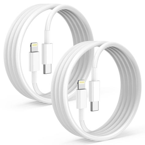 2Pack for Apple iPhone 12 13 Fast Charger Cable 6ft [Apple MFi Certified], USB Type C to Lightning Cable 6 Foot Apple iPhone Iphone Charger Cord, Cable Iphone, Smart Home Gadgets, Wearable Devices, Charger Cord, Charging Cord, Iphone Charger, Lightning Cable, Cable Wire