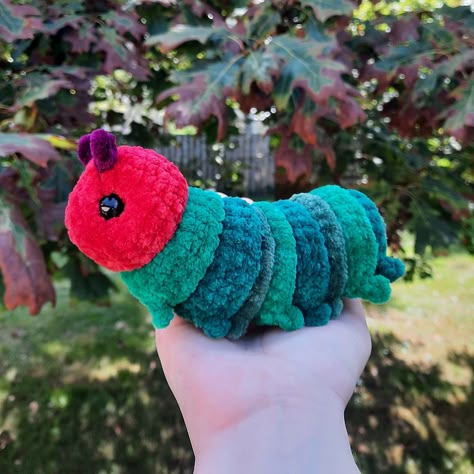 🍎 Very Hungry Caterpillar! 🐛 ✨ Pattern - @allfromjade 🧶 Yarn - @premieryarns / @himalaya_yarns 🐛🍎🐛 #kayleecrochet The Very Hungry Caterpillar Crochet, Hungry Caterpillar Crochet, Crochet Caterpillar, The Very Hungry Caterpillar, Very Hungry, Very Hungry Caterpillar, Hungry Caterpillar, Caterpillar, Cute Crochet