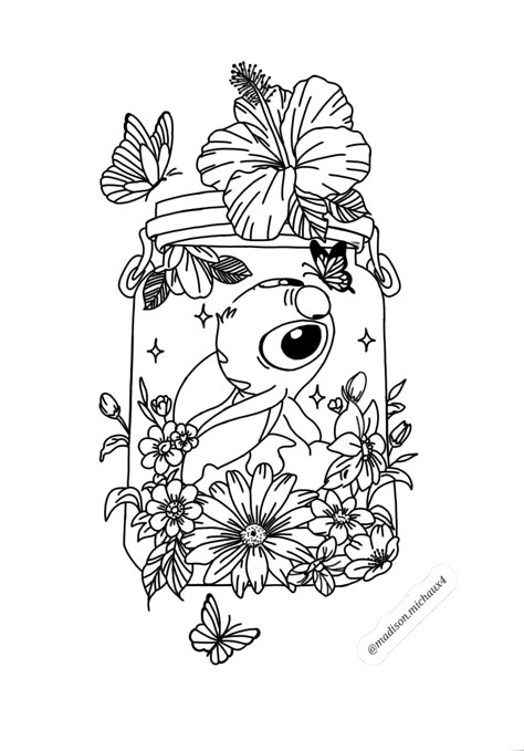 Disney Coloring Pages Printables, Disney Stitch Tattoo, Stitch Coloring, Disney Sleeve Tattoos, Stitch Coloring Pages, Stitch Tattoo, Cartoon Coloring, Disney Colors, Printable Adult Coloring Pages