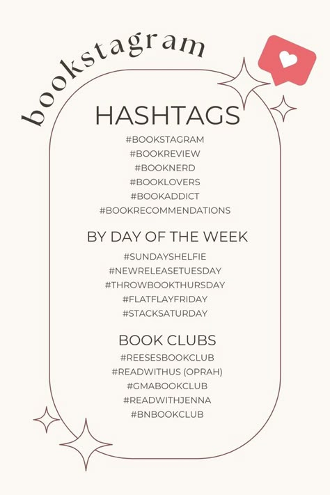 Bookstagram hashtag list Bookstagram Posts, Instagram Reach, Book Review Template, Book Content, Book Photography Instagram, Bookstagram Ideas, Book Reading Journal, Trending Hashtags, Bookstagram Inspiration