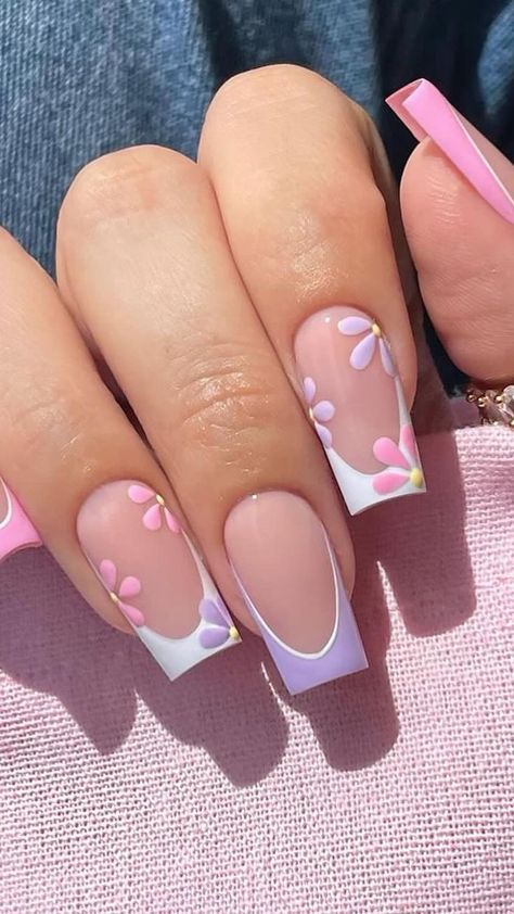 #nails Summer Nails 2024 Square, Nail Ideas For Back To School, Nail Ideas Acrylic Summer 2024, Square Summer Nails 2024, Cute Summer Nails 2024 Simple, Nails Design Summer 2024, Short Nail Ideas Summer 2024, Nails Holiday Summer, Beach Vacation Nail Inspo Summer