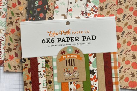 34 Cards From One 6x6 Echo Park Pad Cards From 6x6 Paper Pads, Diy Cards With Patterned Paper, Easy Fall Cards To Make, Cards From 12x12 Paper, Cards Using 6x6 Paper Pads, 6x6 Paper Pad Layouts, 6x6 Card Sketches, Echo Park Paper Cards, Echo Park Card Ideas