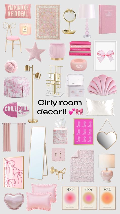 #bedroom #room #roomredo #roomdecor #pink #pinkprincess #preppy #preppyroom #pinkroom Pink Teenage Room Ideas, Room Ideas Preppy Pink, Girl Preppy Bedroom, Girly Themed Bedroom, Pink Pre Teen Bedroom, Pink Aesthetic Bedroom Ideas Preppy, Preppy Room Aesthetic Ideas, Pink And White Room Aesthetic Decor, Preppy Bedroom Decor Pink