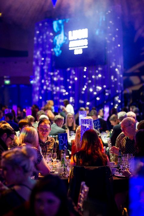 Lush employees seated at an awards ceremony we installed. Photo Styles, Post Photo, Award Ceremony, Gala Dinner, Awards Ceremony, Presentation Design, Design Awards, Design Services, Service Design