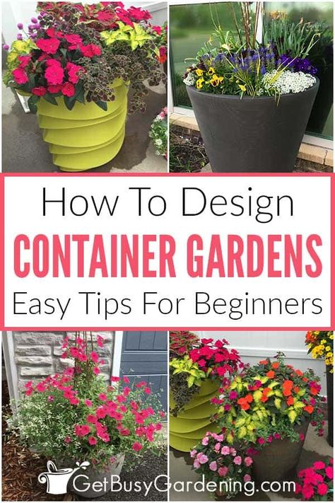 Patio Flower Pots, Potted Plants Patio, Patio Container Gardening, Diy Container Gardening, Patio Flowers, Porch Flowers, Container Garden Design, Potted Plants Outdoor, Plants Ideas