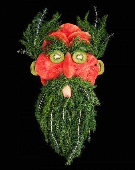 Giuseppe Arcimboldo, Plants Vegetables, Food Sculpture, Fruit Displays, Edible Arrangements, Fun With Food, Fruit Photography, Photography Series, Food Carving