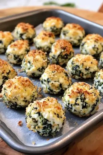 Spinach Ricotta Bites are crispy, cheesy, and packed with spinach goodness. Perfect for snacks or appetizers! Try this recipe today. Ricotta Bites, Recipes Using Ricotta Cheese, Recipe Using Ricotta, Vegetarian Finger Food, Appetizer Recipes Vegetarian, Crowd Pleasers Recipes, Spinach Bites, Cheese Recipes Appetizers, Ricotta Cheese Recipes