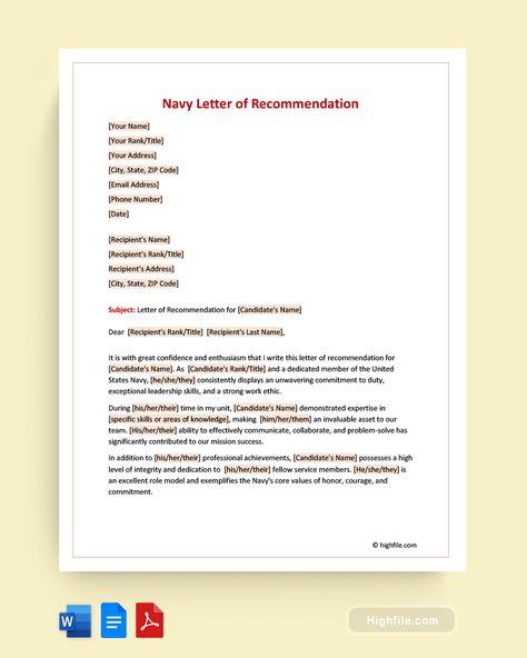 Navy Letter of Recommendation Career Progression, Quote Template, Number Date, Letter Of Recommendation, Work Ethic, United States Navy, Leadership Skills, The Navy, Google Docs