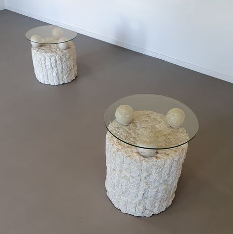 Listed on VNTG.com: Set of mid century post modern Magnussen Ponte fosile side tables, 1980s | #vntg #vintage Post Modern Side Table, Apartment Living Room Design, Modern Side Table, Post Modern, Apartment Living Room, Postmodernism, Apartment Living, Side Tables, Vintage Design