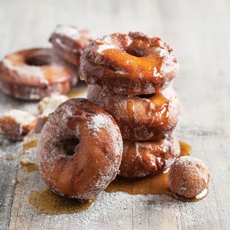 Apple Cider Doughnuts - Southern Cast Iron Butter Pecan Syrup, Apple Cider Doughnut, Apple Doughnut, Apple Cider Syrup, Cider Donuts Recipe, Apple Cider Donuts Recipe, Golden Delicious Apple, Pancakes And Bacon, Cheese Maker