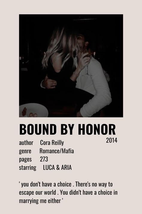 Bound By Honor Cora Reilly, Bookish Posters, Books Romance Novels, Bound By Honor, Romance Books Worth Reading, Fiction Books Worth Reading, Book Hangover, Book Poster, Mafia Romance