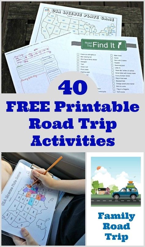 Road Trip Activities For Kids, Printable Road Trip Games, Travel Binder, Best Cars For Teens, Printable Road, Kids Travel Activities, Trip Games, Trip Activities, Road Trip Activities