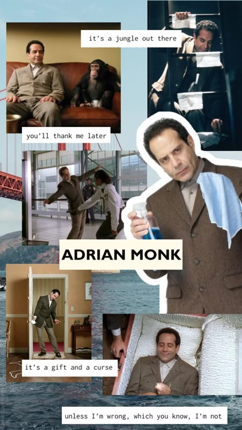 Monk Series Tv Shows, Adrian Monk Aesthetic, Adrian Monk Fanart, Monk Wallpaper, Monk Serie, Monk Aesthetic, Monk Show, Monk Tv Show, Mr Monk