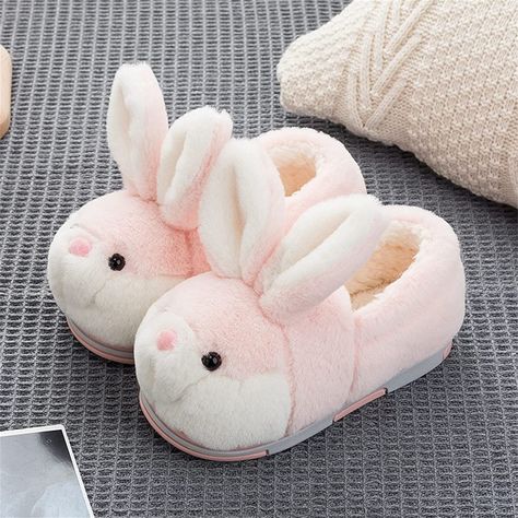 Cute fluffy animal slippers / rabbit slippers for children and adults; non-slip soles Inner Material: Short plush cotton. Sole: Thermoplastic Rubbers Closure: Slip-On Heel Height: 2 centimetres Shoe Width: Medium Rabbit Slippers, Bunny Shoes, Fun Slippers, Fluffy Shoes, Childrens Slippers, Bunny Slippers, Wool Shoes, Animal Slippers, Bunny House