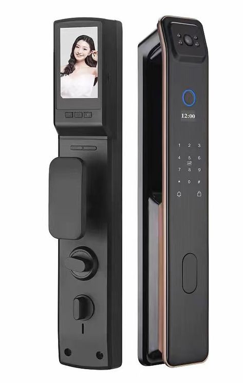 3D face recognition full automatic smart lock . ​Good quality with competitive price . More detail price pls contact :Sophia Chen Wechat whatsapp : 86 13717157339 E-mail : sophiachen606@foxmail.com #smartlock #doorlock #fullautomaticlock #intelligentlock #homelock #facerecognitionlock Unique Privacy Fence Ideas, Smart House Gadgets, Boys Game Room, Door Handle Design, Digital Door Lock, Best Smart Home, Bungalow Style House, Simple Kitchen Design, Home Security Tips