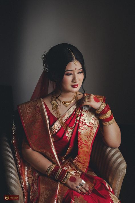 nepali traditional bride Nepali Bride, Nepali Traditional, Nepali Wedding, Bridal Sari, Traditional Bride, Model Aesthetic, Modest Fashion Outfits, Traditional Wedding, Bridal Looks