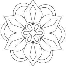 Awesome Picture of Rangoli Coloring Page Free Mosaic Patterns, Patterns Coloring Pages, Rangoli Simple, Rangoli Colours, Rangoli Patterns, Tile Stencil, Pattern Coloring Pages, Simple Mandala, Stencil Design