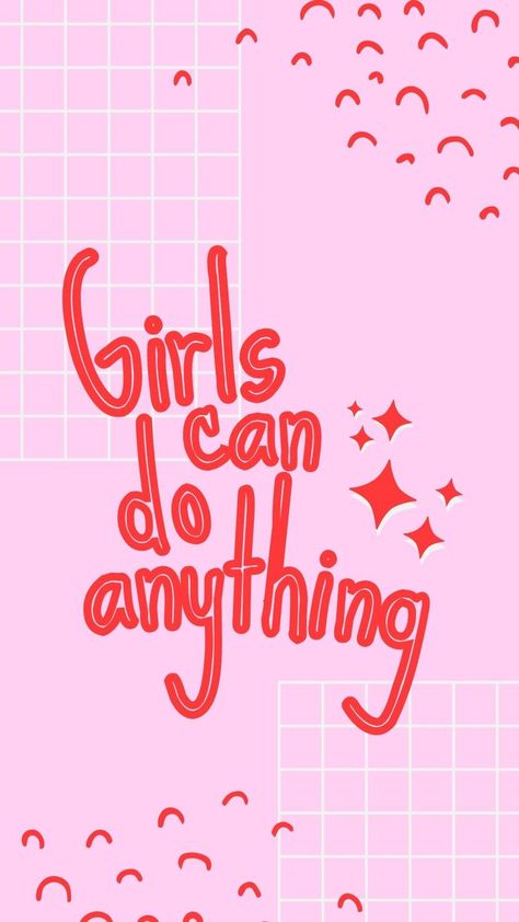 Girl Power Wallpaper Aesthetic, Pod Room, Wallpaper Pink Aesthetic, Girlhood Core, Tone Words, Uplifting Phrases, Power Wallpaper, Girl Power Quotes, Girls Power