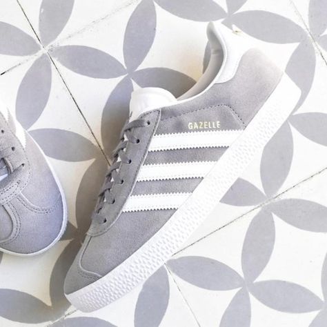 Adidas Gazelle trainers light grey suede. Adidas Giselle, Grey Adidas Shoes, Suede Adidas, Grey Suede, Grey Adidas, Adidas Gazelle, Gray Suede, Adidas Shoes, Mint Condition